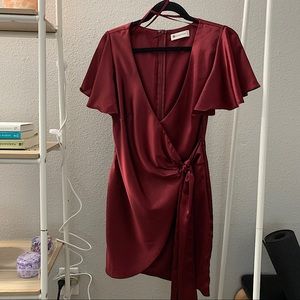 Dark Red Dress
